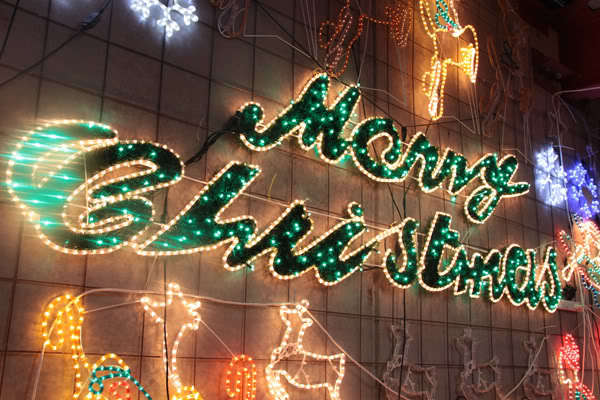 Samland 5.5m Merry Christmas Sign Led Rope Light Commercial