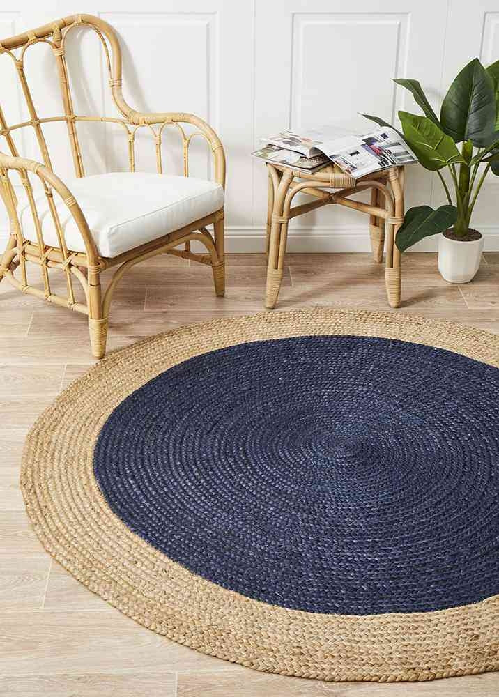 Atrium Polo Navy Round By Rug Culture - 200X200cm ROUND