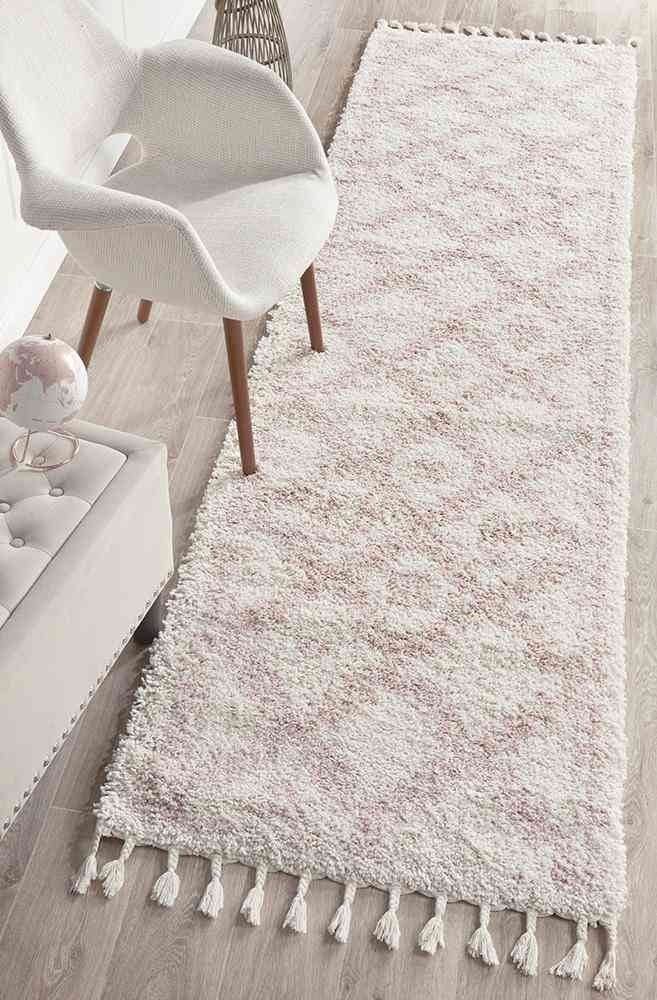 Saffron 33 Pink Runner by Rug Culture - 400X80CM - RUNNER