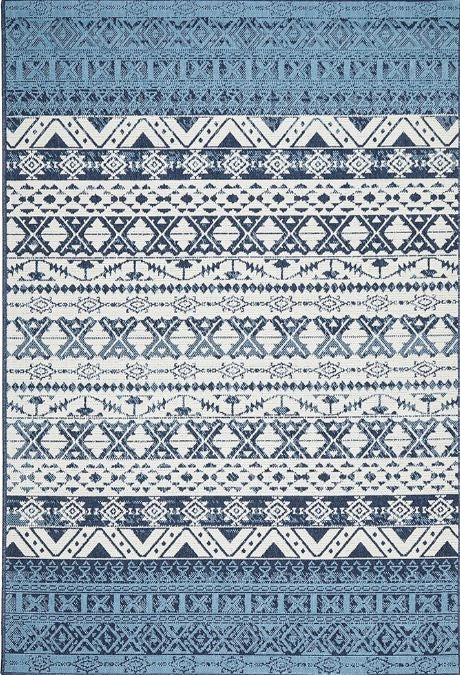 Seaside 3333 White Blue by Rug Culture-280X190CM - RECTANGLE
