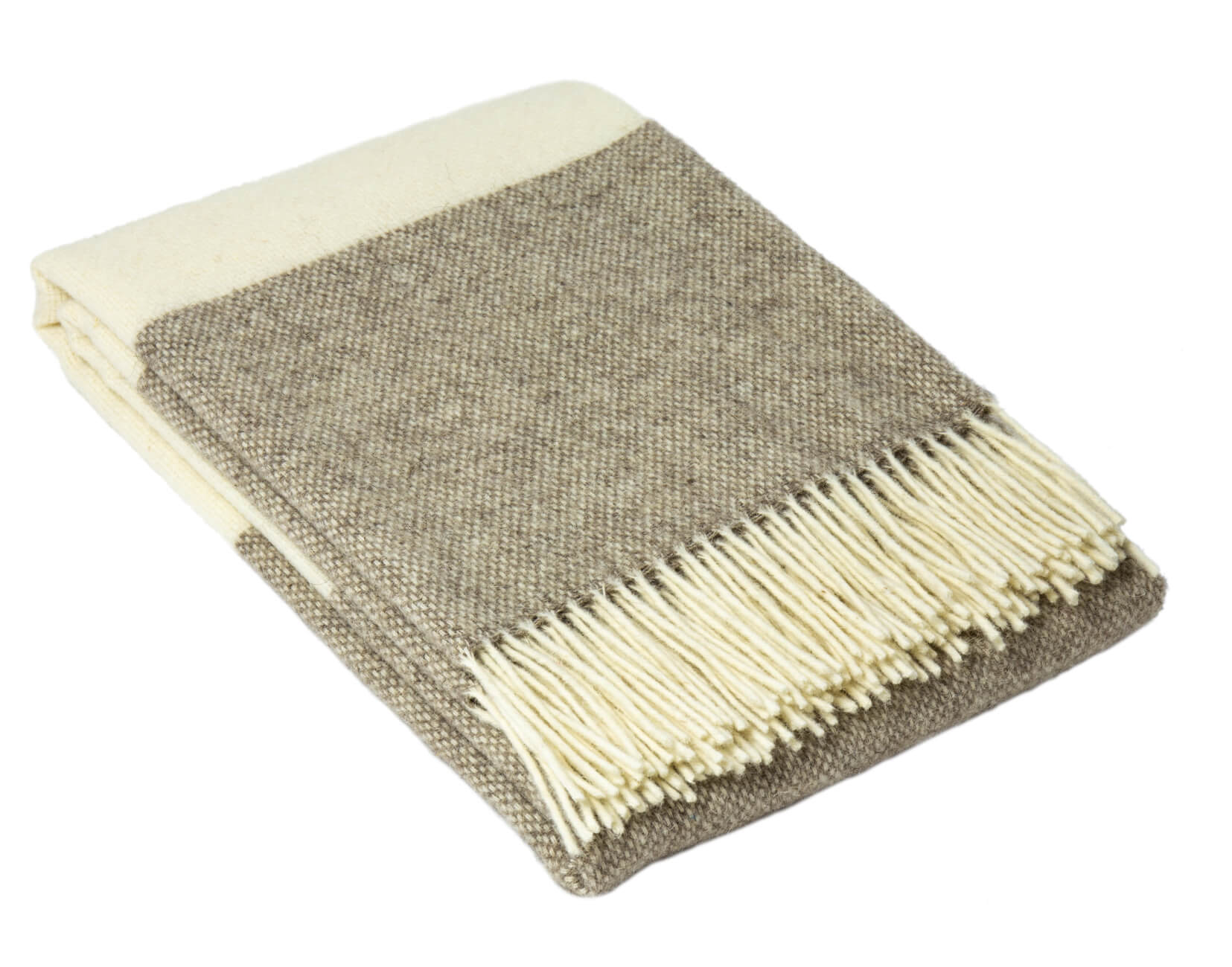 Brighton Throw - 100% NZ Wool - Stone