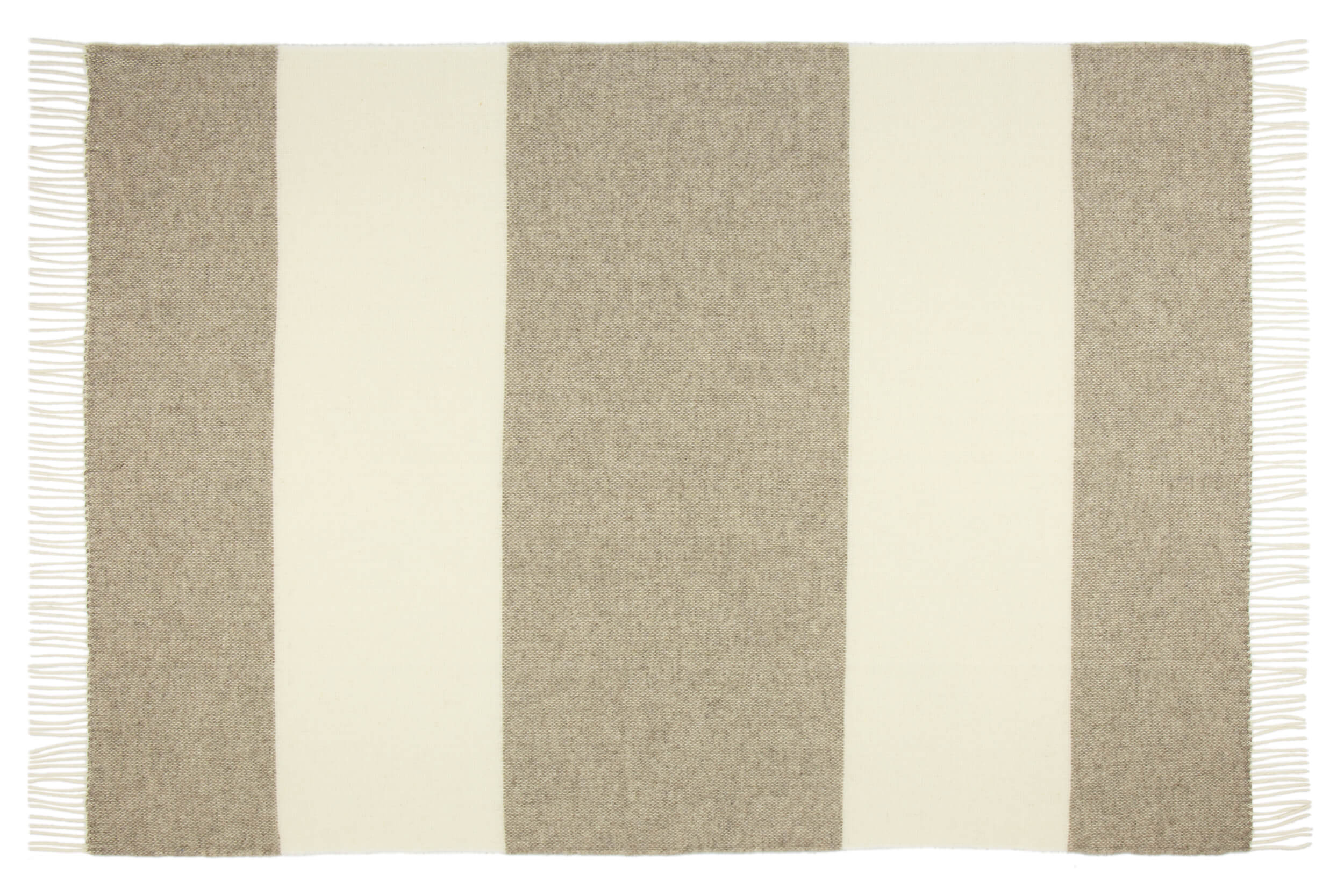 Brighton Throw - 100% NZ Wool - Stone