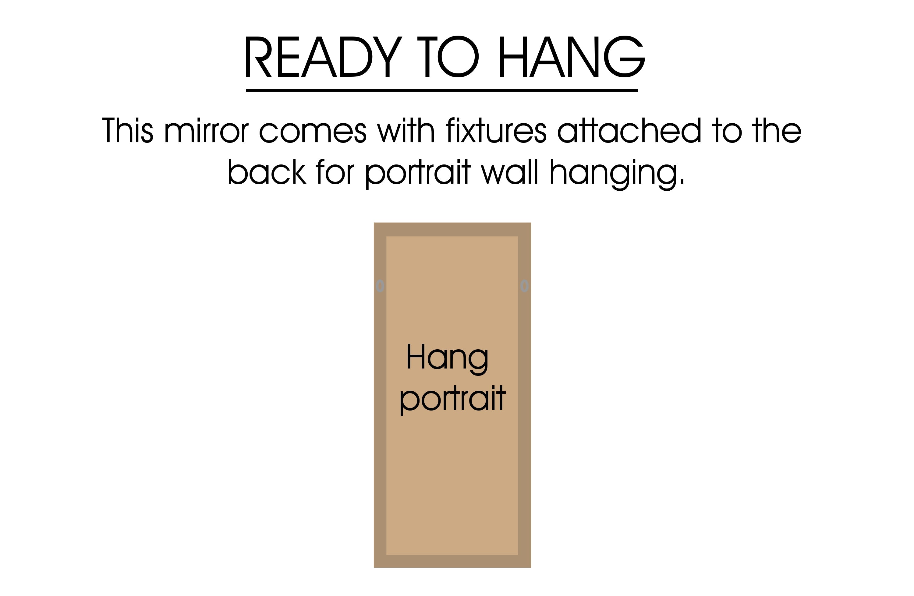 Window Style Mirror - White Arch 60cm x 180cm