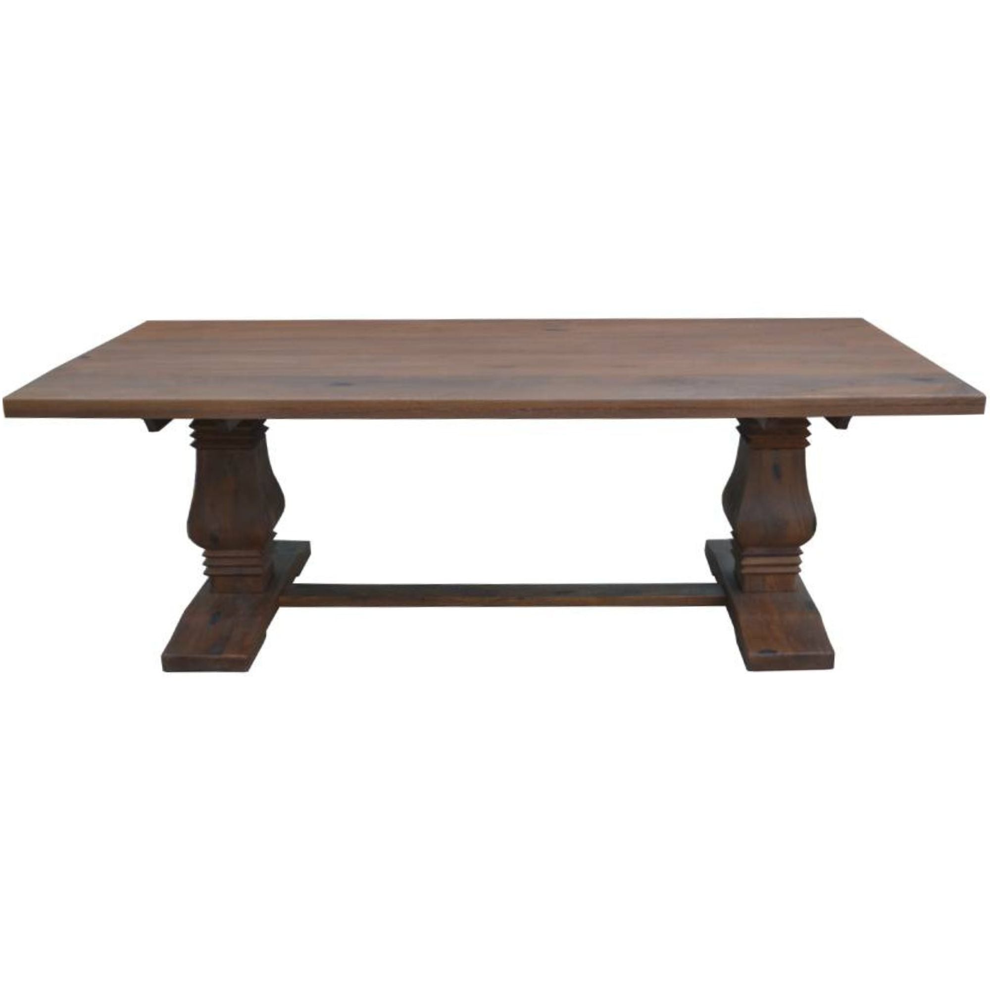 Florence 3pc Dining Table Set 230cm 2pc Seat Bench Pedestal French Provincial