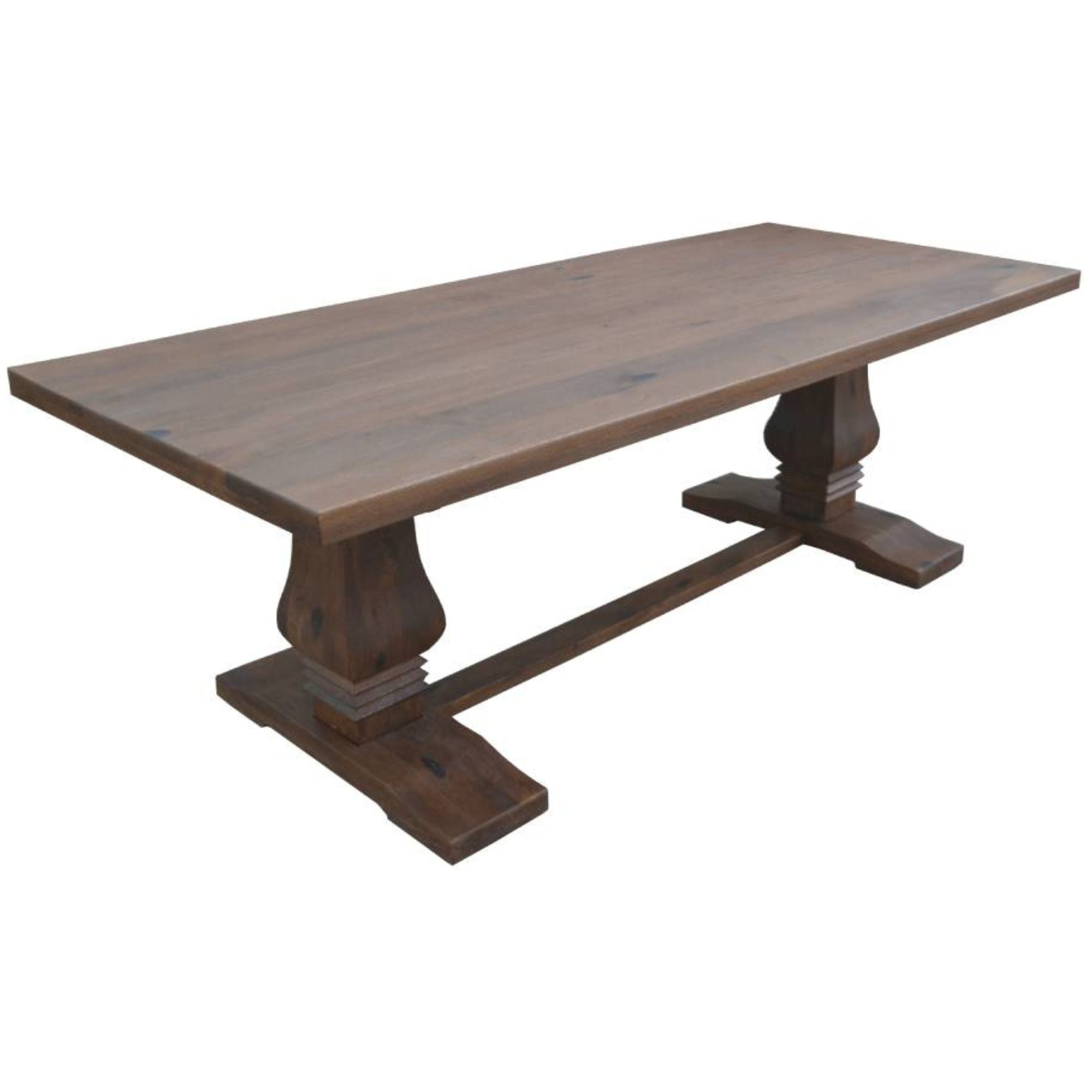 Florence 3pc Dining Table Set 230cm 2pc Seat Bench Pedestal French Provincial