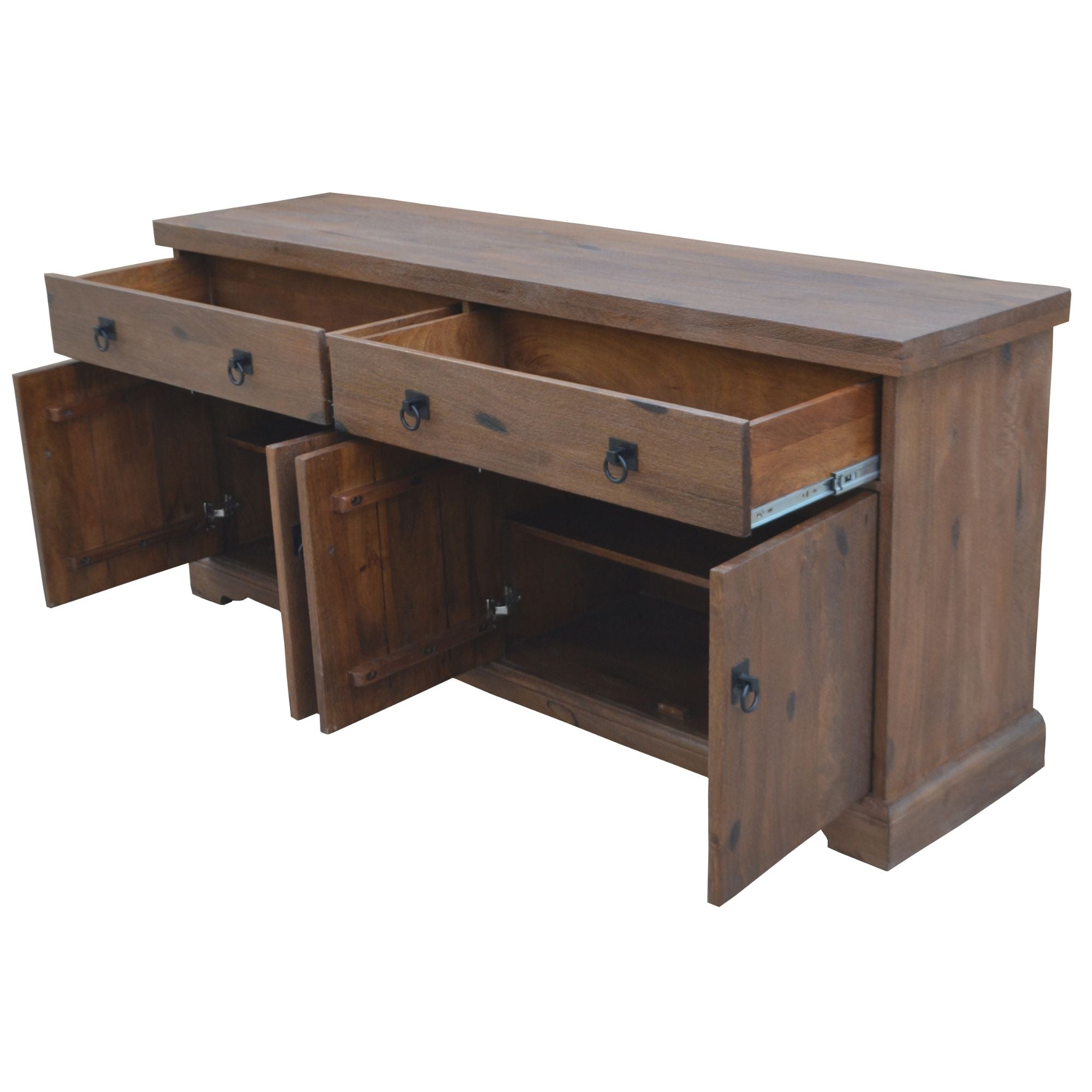 Florence Buffet Table 180cm 2 Door 4 Drawer Solid Mango Timber Wood