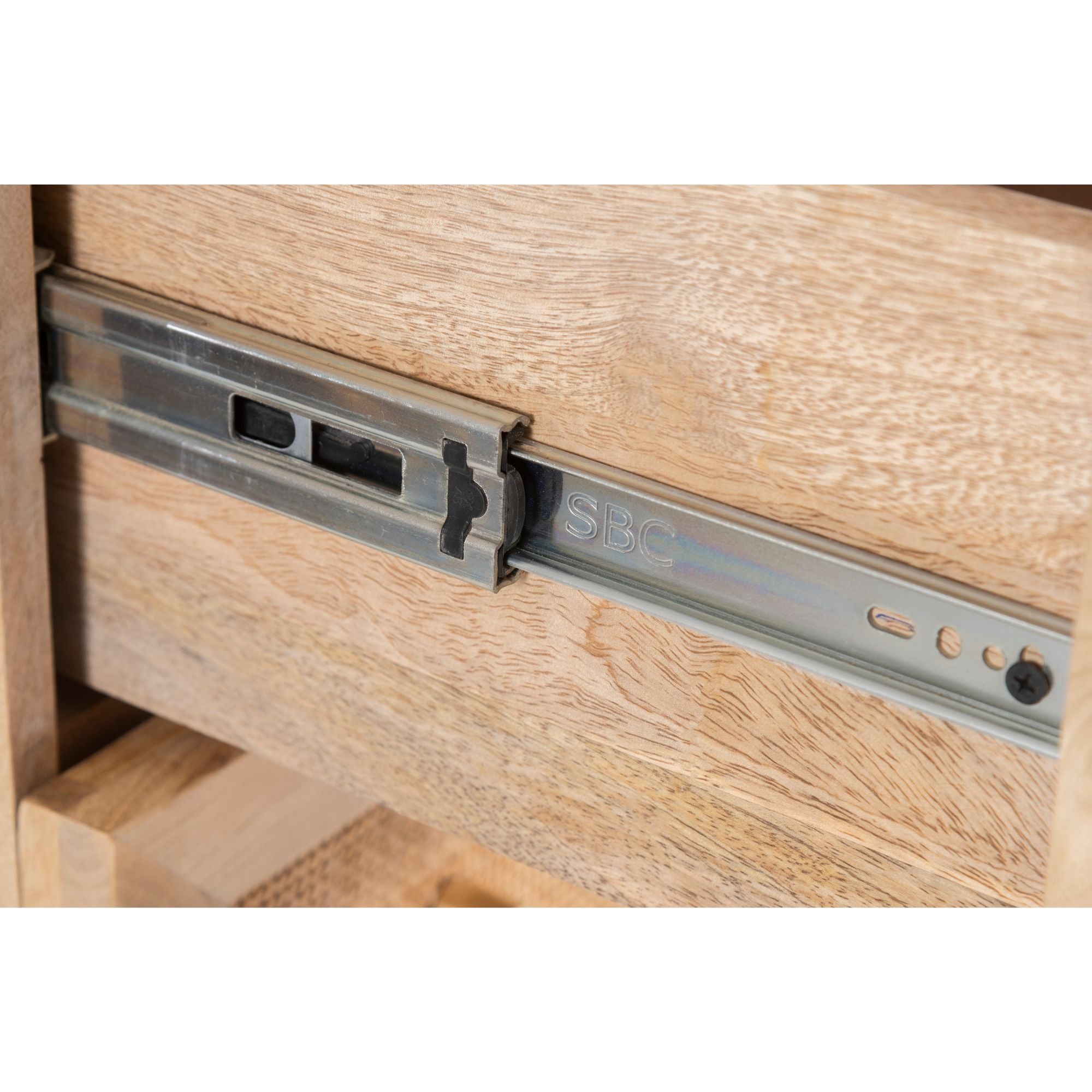 Olearia Storage Cabinet Buffet Chest of 4 Drawer Mango Wood Rattan Natural