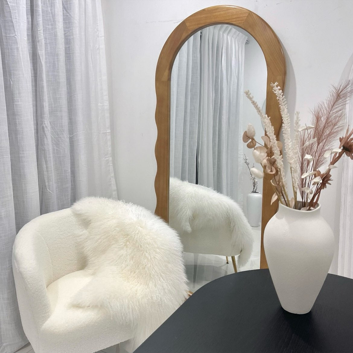 Interior Ave - Luna - Oak - Large Full Length Mirror