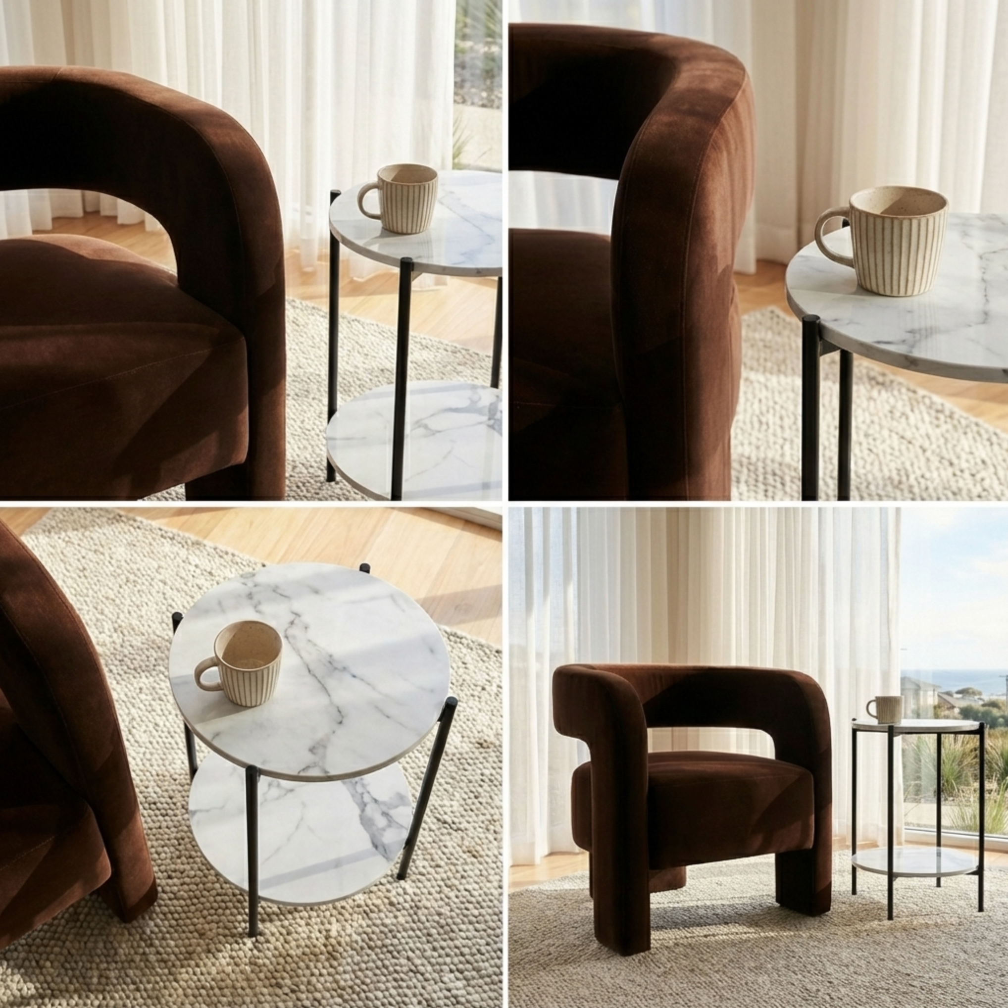 Interior Ave - Alba Black Side Table