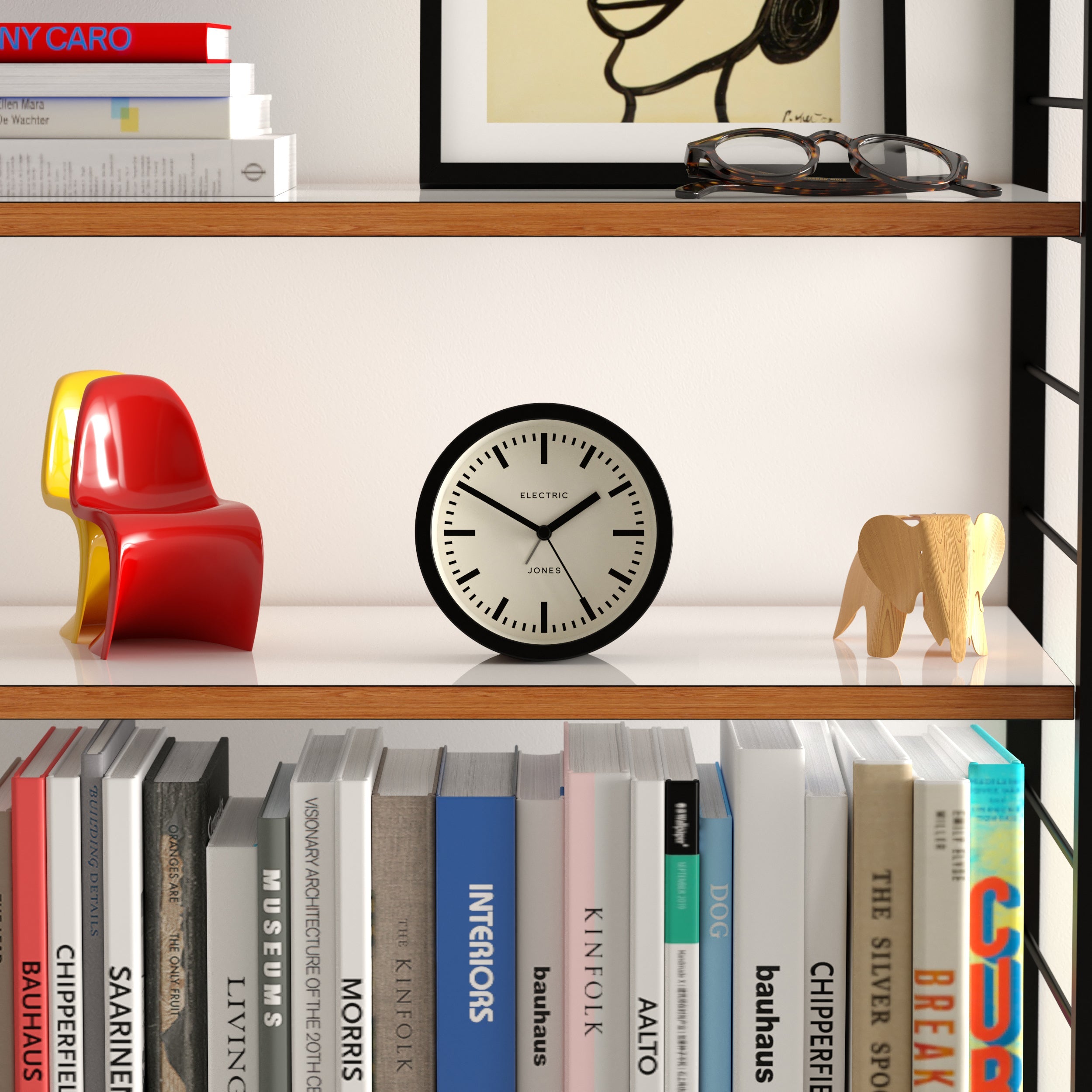 Newgate Jones Eclipse Alarm Clock Black