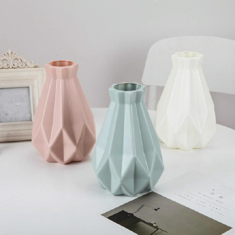 Drop-resistant Vase for Creative Living Room Flower Arrangements - Pink