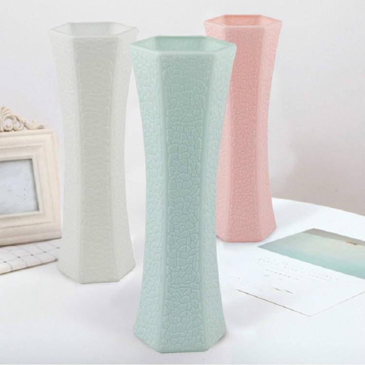 3-piece Plastic Hydroponic Vase Set for Creative Home Decor - Pink