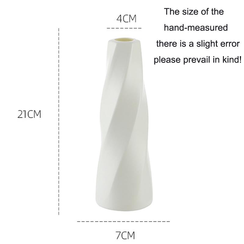 Minimalist Living Room Dried Flower Vase Decor - Milk White