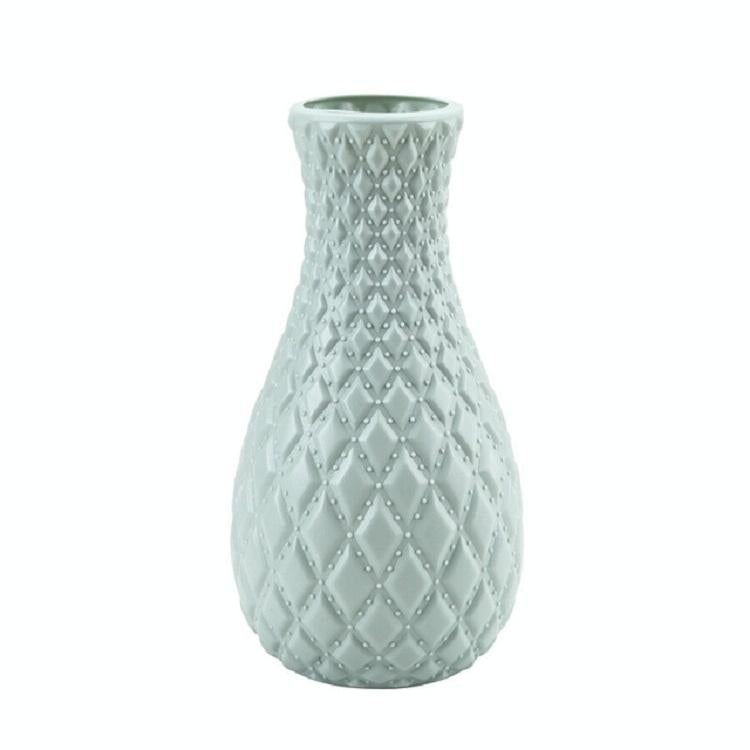 Hydroponic Plastic Vase for Dry and Wet Flower Arrangements - Desktop Furnishings - Blue