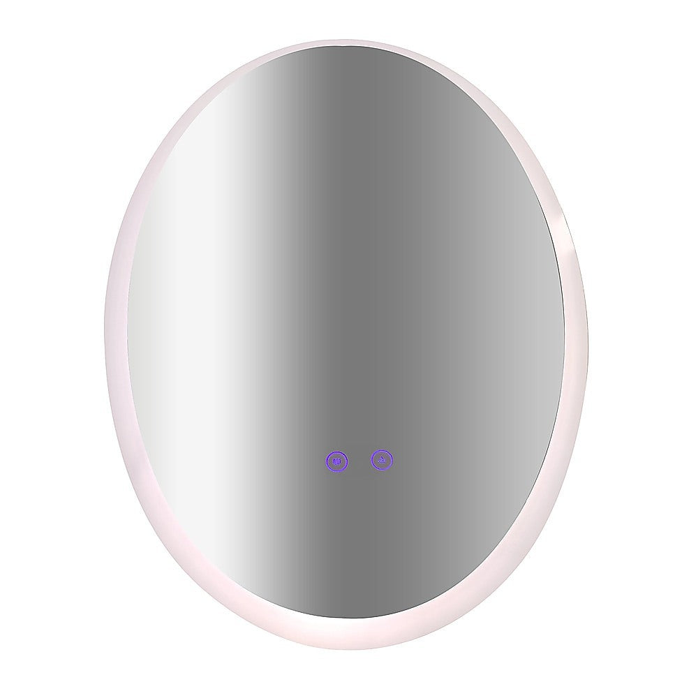 Oval Mirror LED Anti-Fog Illuminated Bathroom Living Room