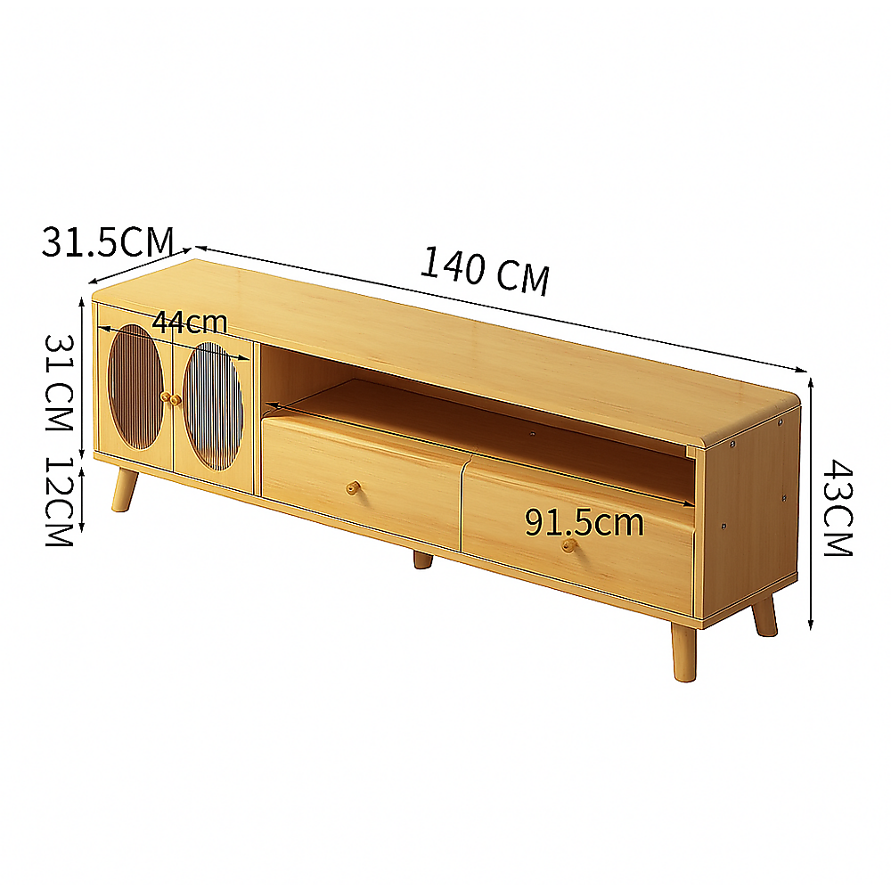 Modern TV Cabinet Entertainment Unit Stand Storage