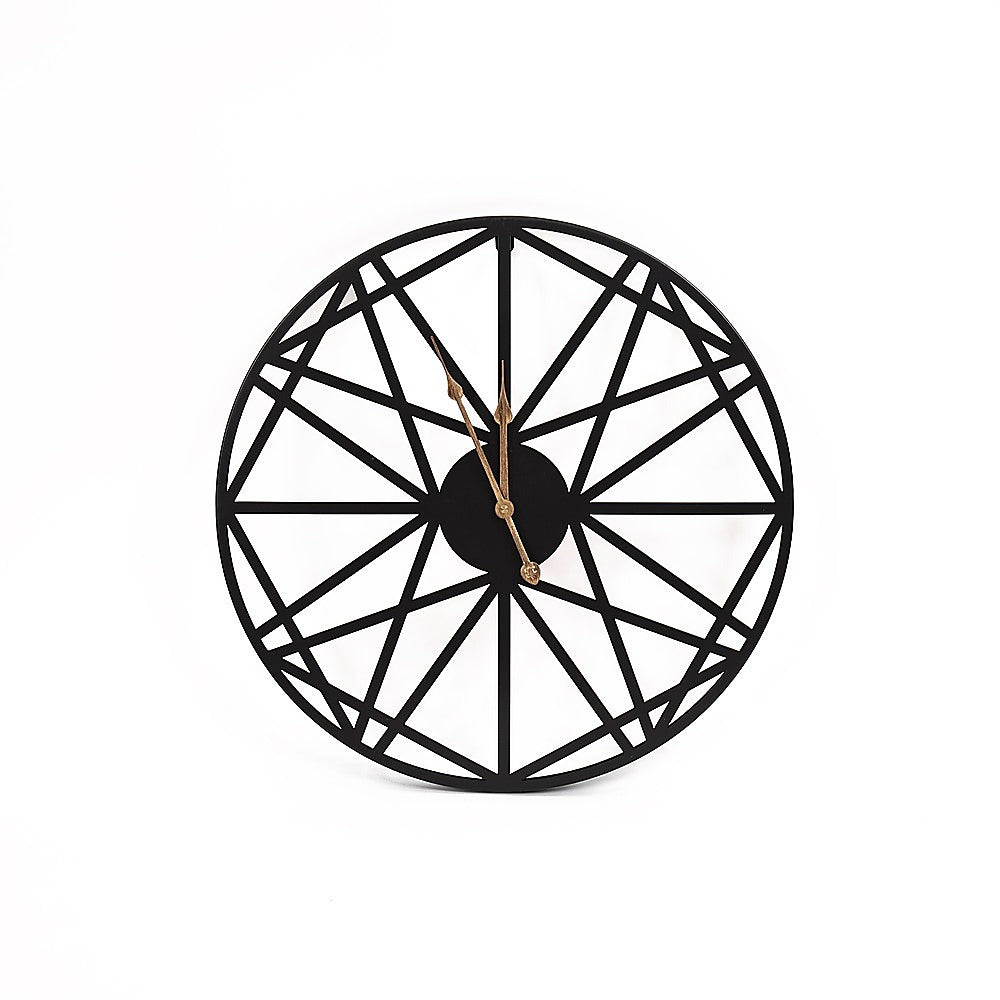 Large Metal Outdoor Wall Clock – Weather-Resistant for Garden and Home Decor
