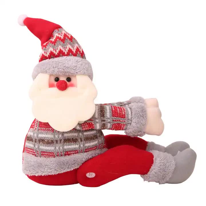 Santa Claus Curtain Tieback - Plush Christmas Curtain Holder for Festive Home Decor 22*44cm 2 PCS