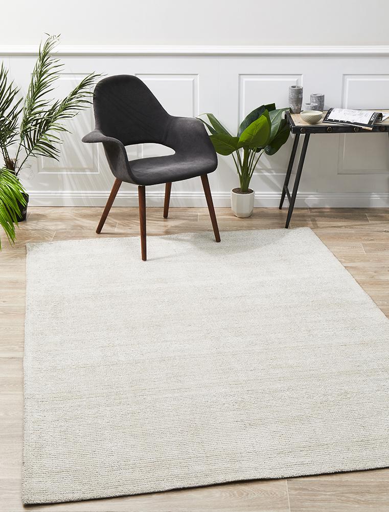 Allure Ivory Cotton Rayon Rug by Rug Culture - 280X190CM