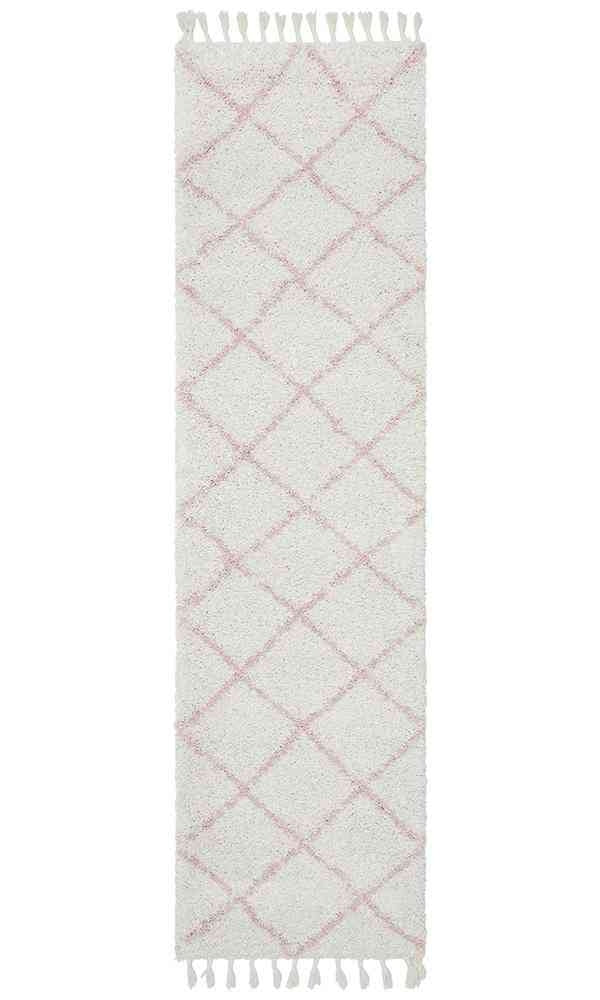 Saffron 22 Pink Runner by Rug Culture - 200X80CM RUNNER