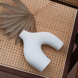 Ceramic Set of 2 Modern White Vases for Home D�cor