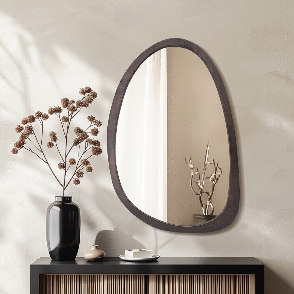 Antique Wooden Frame Wall Mirror HD 60x90cm