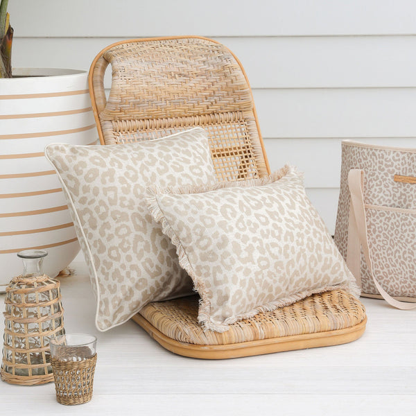 Cushion Cover-With Piping-Safari-60cm x 60cm