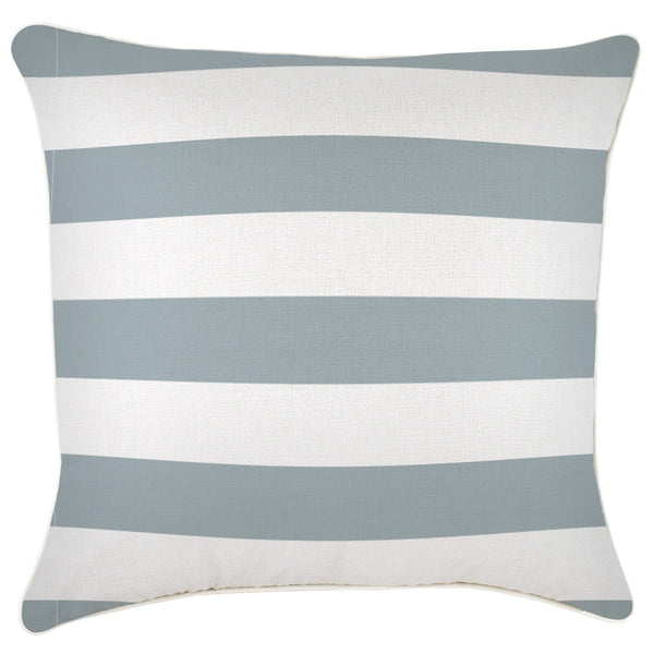 Cushion Cover-With Piping-Deck-Stripe-Smoke-60cm x 60cm