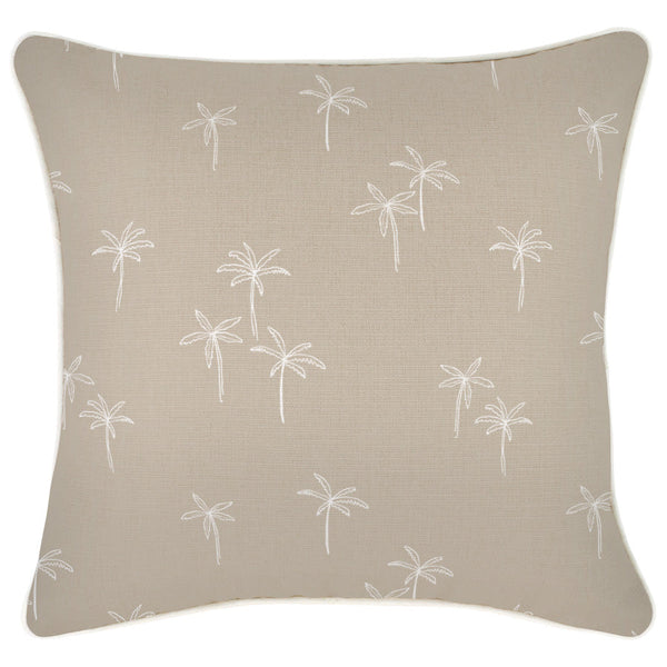 Cushion Cover-With Piping-Palm Cove Beige-45cm x 45cm