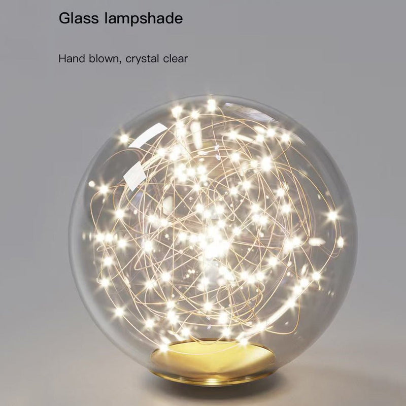 Luxury Hand Blown Glass LED Pendant Light 100cm Adjustable 3 Color Dimmable Remote Control for Dining Bar Living Room