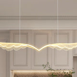 BAMDECOR 150cm Wing-Shaped LED Ceiling Light 3-Color Changeable Stepless Dimming High Light Transmission Board Modern Lighting Fixture