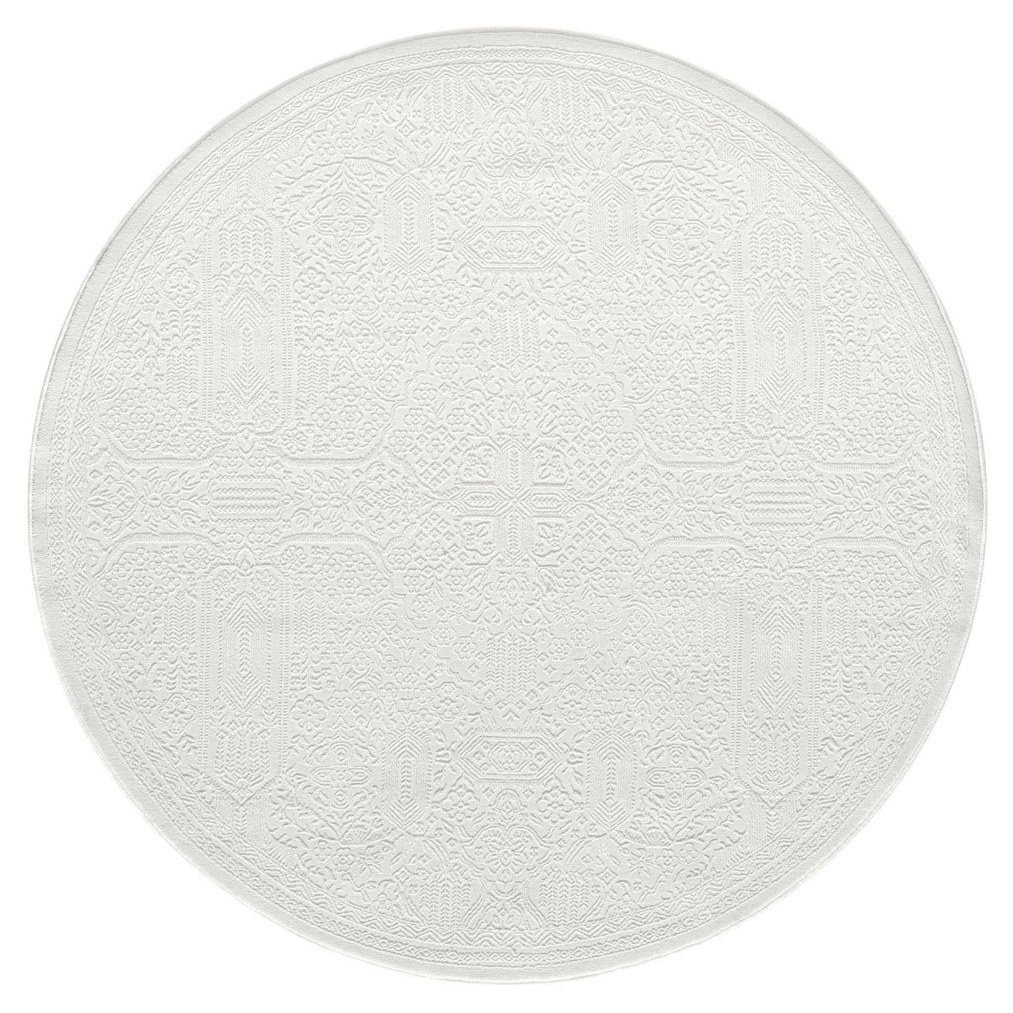 Grande Jacquard Rug - Ivory - 240x240