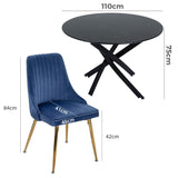 Marble Masterpiece Table and Chair Set