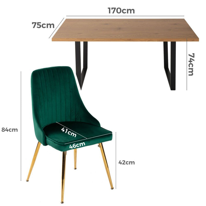 Gourmet Glamour: The Natural&#038;Velvet Dining Set