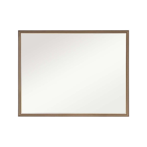 Wall Mirror Rectangular Frame Bathroom 70x90cm Antique Brown