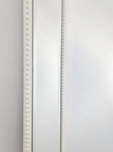 White Beaded Framed Mirror - X Large 190cm x 100cm