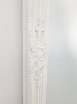 French Provincial Ornate Mirror - White - Medium 70cm x 170cm
