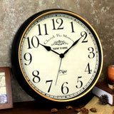 Wall Clock Large 41cm Silent Home Wall Decor Retro Clock for Living Room Kitchen Home Office