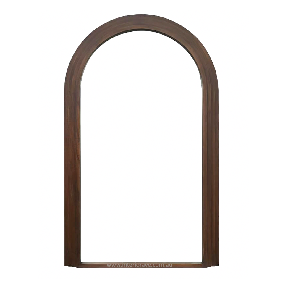 Interior Ave - Sierra Arched Step Mirror – Signature Sculptural Walnut Statement Piece