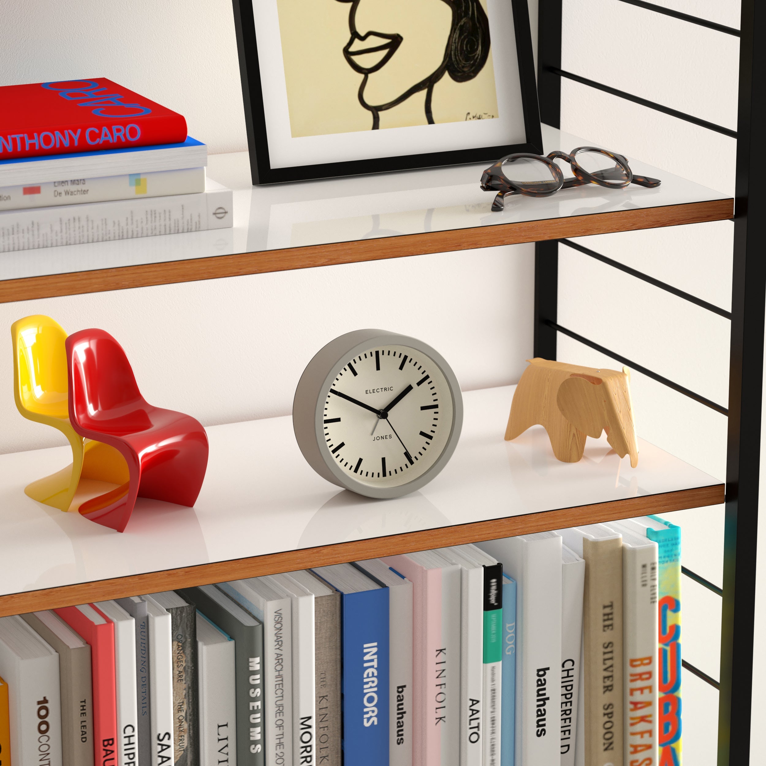 Newgate Jones Eclipse Alarm Clock Grey