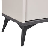 TV Cabinet with Storage Drawer Open Shelve Cabinet MDF in Champagne Colour