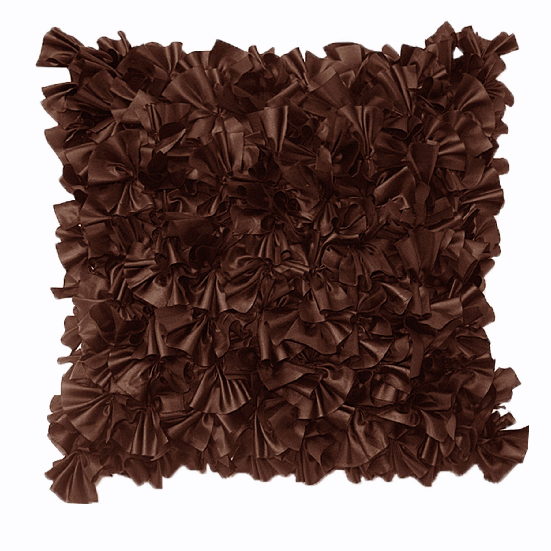 Sapphire Filled Cushion - Chocolate