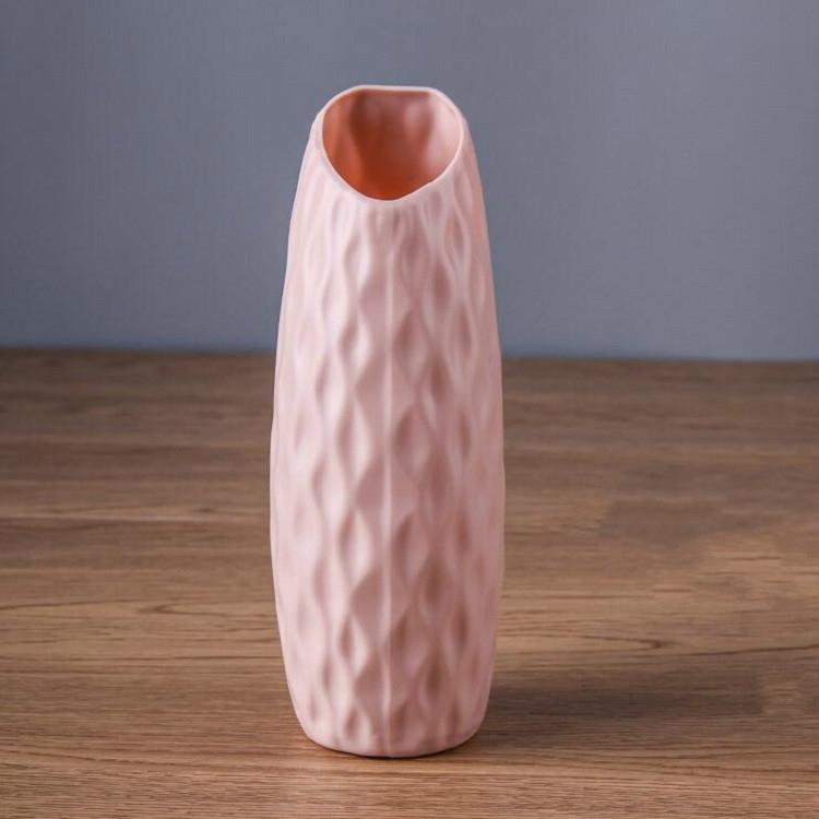 Sturdy Plastic Vase for Creative Display - Drop-resistant - Milk White