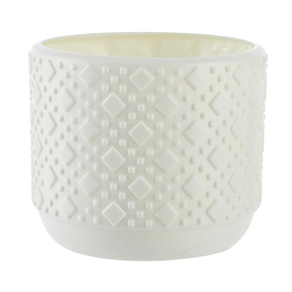 Versatile Vase for Wet and Dry Flowers - Glazed Finish Durable Design - Milk White