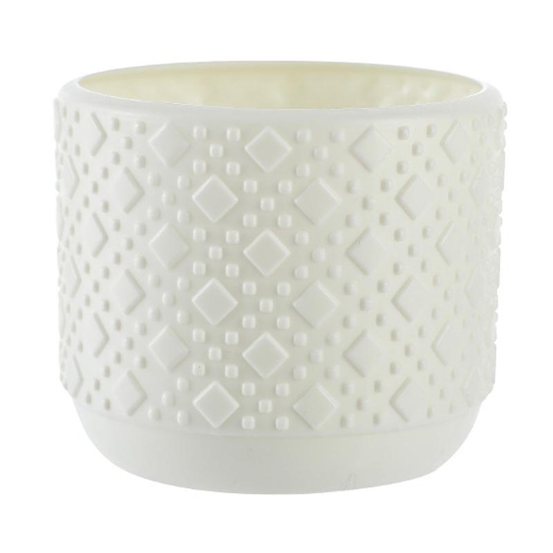 Versatile Vase for Wet and Dry Flowers - Glazed Finish Durable Design - Milk White