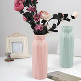 2-pack Plastic Round Vases - Simple Anti-fall Home Decor Ornaments - Green