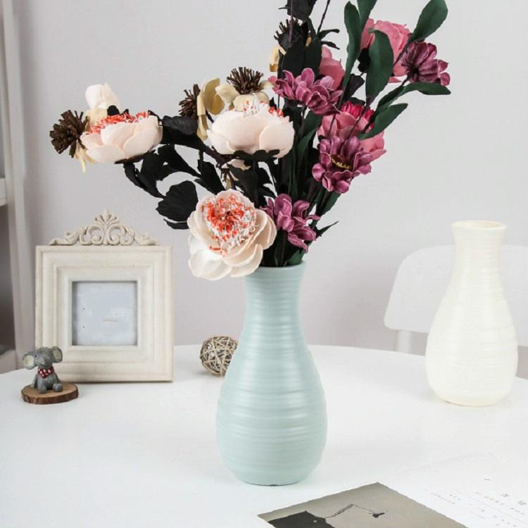Creative Desktop Flower Vase - Modern Plastic Decoration - Pink