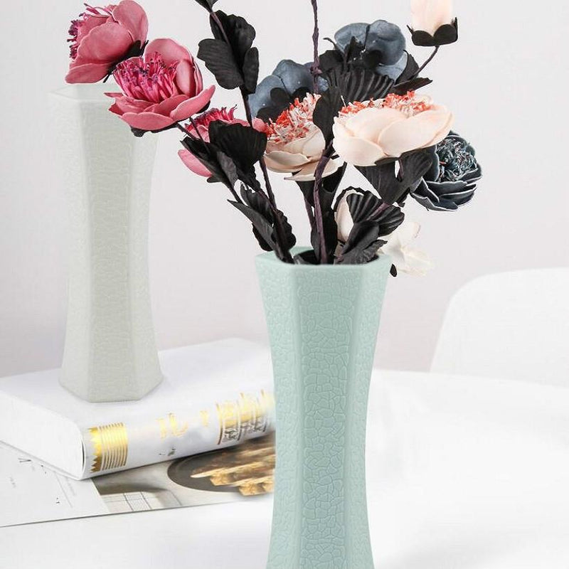 3-piece Plastic Hydroponic Vase Set for Creative Home Decor - Green