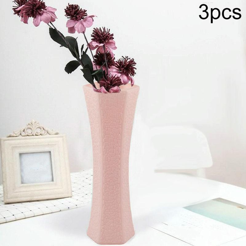 3-piece Plastic Hydroponic Vase Set for Creative Home Decor - Green