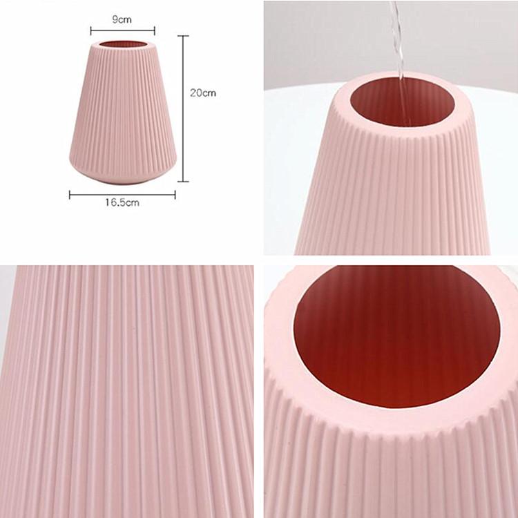 Decorative Wet and Dry Flower Vases for Creative Home Furnishings - Pink